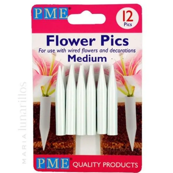 Pinchos portaflores medianos (12) - PME
