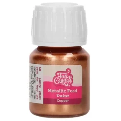 Pintura comestible metalizada cobre 30 ml - Funcakes