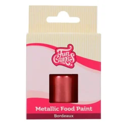 Pintura comestible metalizada burdeos 30 ml - Funcakes