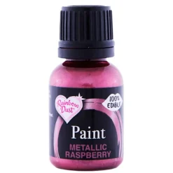 Pintura comestible metalizada frambuesa - Rainbow Dust
