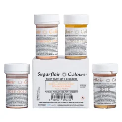 Pinturas metalizadas 20 g (4) - Sin gluten - Sugarflair