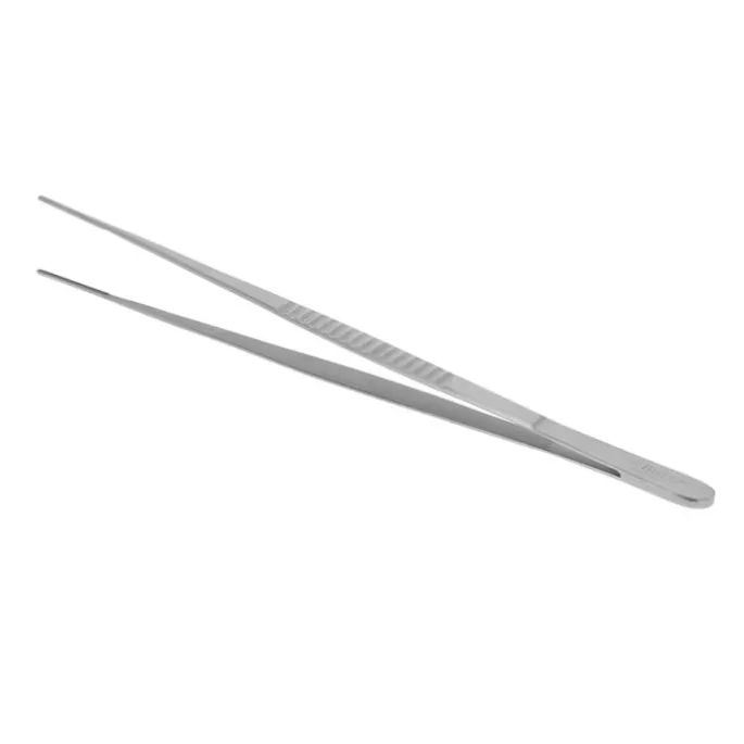 Pinzas finas rectas largas 25 cm - Acero inoxidable - De Buyer