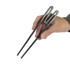 Pinzas grises con forma de palillos chinos 20 cm - Melamina - Typhoon