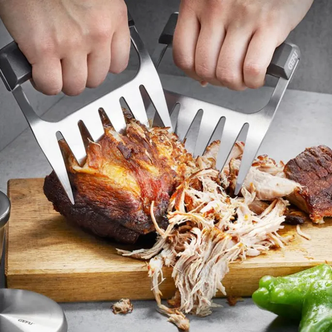 Pinzas para triturar carne BBQ 12 cm (2) - Acero inoxidable - Gefu