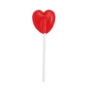 Piruletas con forma de corazón rojo (100 uds) - Sin gluten - Jake