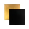 Plato cuadrado negro y dorado 15 cm - Pastkolor