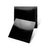 Plato cuadrado ondulado negro 20 cm - Pastkolor