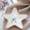 Plato de cerámica con forma de estrella Juana White - GreenGate
