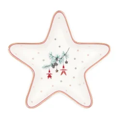 Plato de cerámica con forma de estrella Juana White - GreenGate