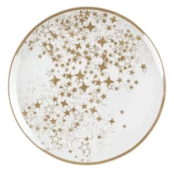 Plato de cerámica estrellas doradas 18 cm - Miss Étoile