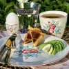 Plato de cerámica grande Henrietta White 25 cm - GreenGate