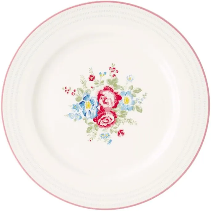 Plato de cerámica grande Henrietta White 25 cm - GreenGate