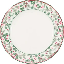 Plato de cerámica grande Merle White 25,5 cm - GreenGate