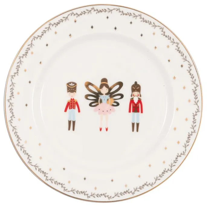 Plato de cerámica para postre Cindarella White 20,5 cm - GreenGate