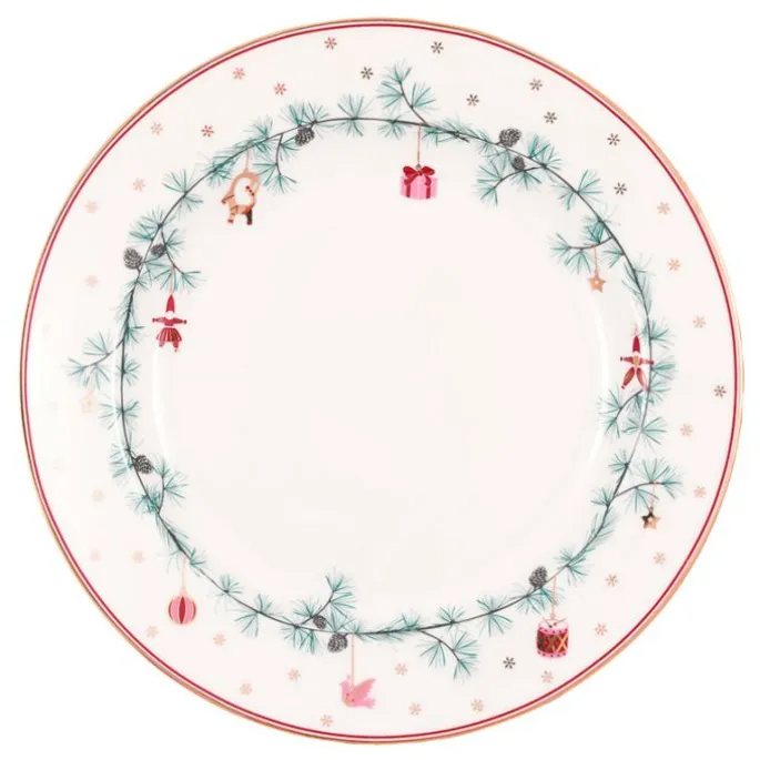 Plato de cerámica para postre Juana White 20,5 cm - GreenGate