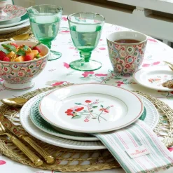 Plato de cerámica para postre Mozy Pale Pink 20 cm - GreenGate