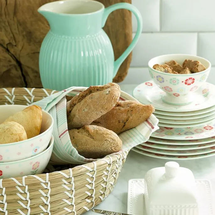 Plato de cerámica para postre Rike White 20,5 cm - GreenGate