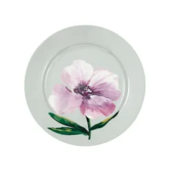 Plato de cerámica pequeño Barbette Pale Grey 15,5 cm - GreenGate