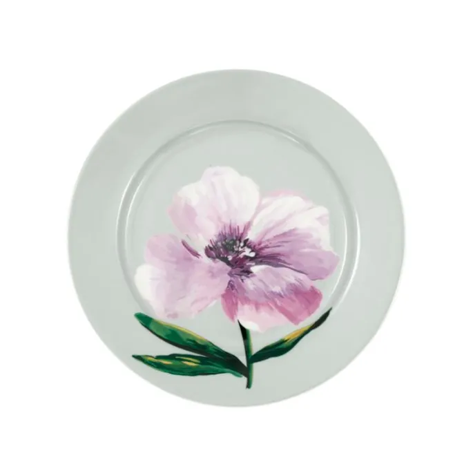 Plato de cerámica pequeño Barbette Pale Grey 15,5 cm - GreenGate