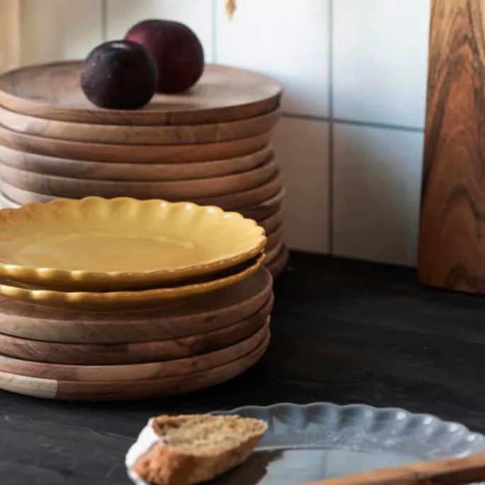 Plato de postre amarillo mostaza 19,5 cm - Mynte - Ib Laursen