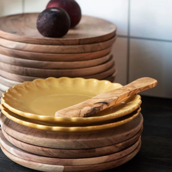 Plato de postre amarillo mostaza 19,5 cm - Mynte - Ib Laursen