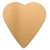 Plato en forma de corazón para tarta dorado 28 cm
