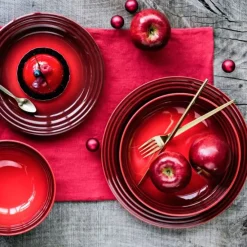 Plato hondo Vancouver cereza 21,5 cm - Cerámica de gres - Le Creuset