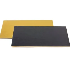 Plato negro y dorado 30 x 40 cm - Decora