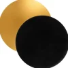Plato redondo negro y dorado 32,5 cm - Pastkolor