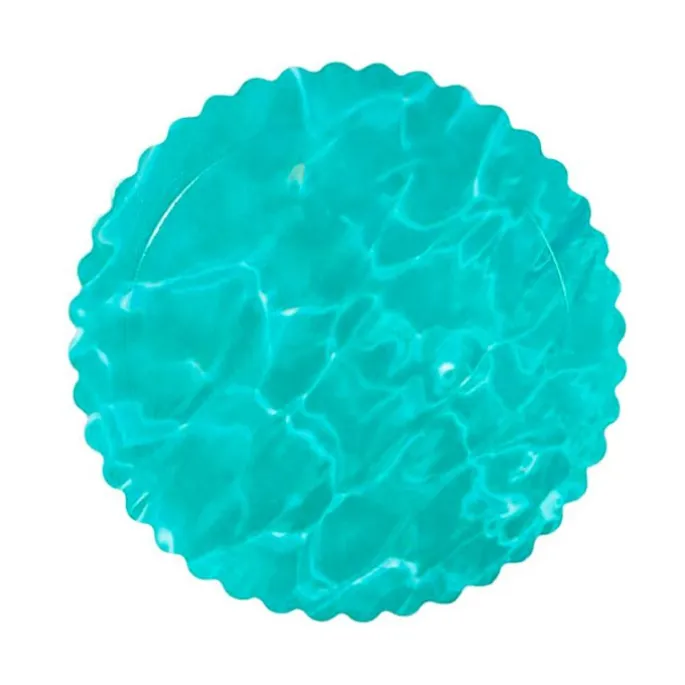 Plato redondo ondulado agua 20 cm