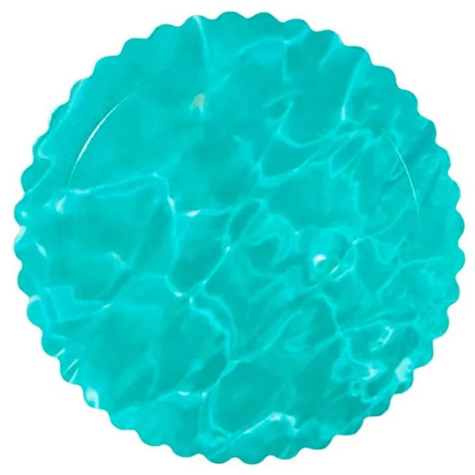 Plato redondo ondulado agua 30 cm