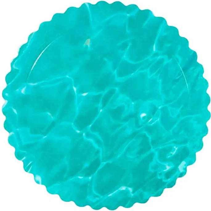 Plato redondo ondulado agua 35 cm