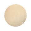 Plato redondo ondulado beige 20 cm