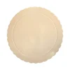 Plato redondo ondulado beige 25 cm