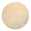 Plato redondo ondulado beige 30 cm
