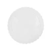 Plato redondo ondulado blanco 20 cm