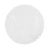 Plato redondo ondulado blanco 25 cm