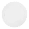 Plato redondo ondulado blanco 30 cm