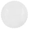 Plato redondo ondulado blanco 35 cm