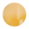 Plato redondo ondulado dorado claro 25 cm