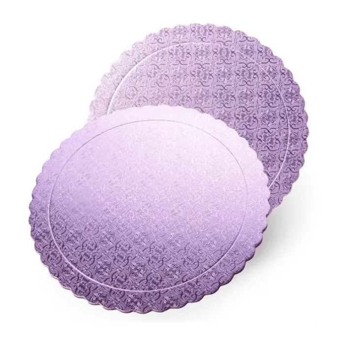 Plato redondo ondulado lila 25 cm