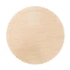 Plato redondo ondulado madera clara 20 cm - Azucren