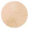 Plato redondo ondulado madera clara 30 cm