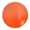 Plato redondo ondulado naranja 25 cm