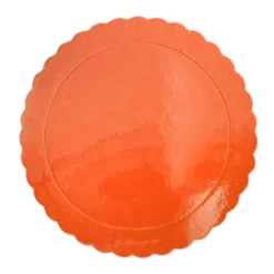 Plato redondo ondulado naranja 25 cm