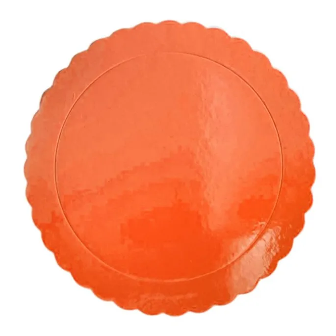 Plato redondo ondulado naranja 25 cm