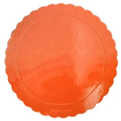 Plato redondo ondulado naranja 30 cm