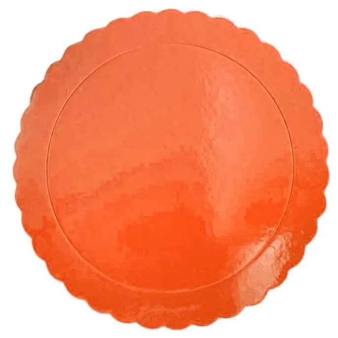 Plato redondo ondulado naranja 30 cm