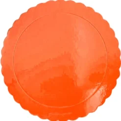 Plato redondo ondulado naranja 35 cm