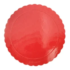 Plato redondo ondulado rojo 30 cm